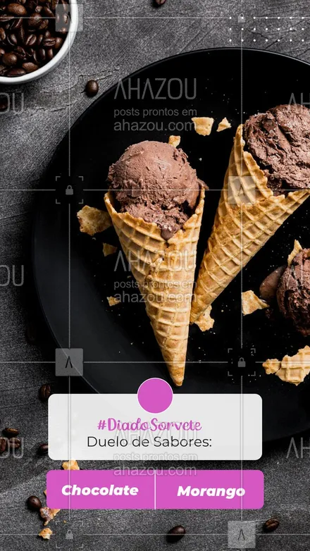 posts, legendas e frases de gelados & açaiteria para whatsapp, instagram e facebook: E aí, nesse verdadeiro duelo de titãs, qual sabor ganha o seu coração? 🤔🍧
#diadosorvete #sorvete #ahazoutaste #açaí  #açaíteria  #gelados  #icecream  #sorveteria 