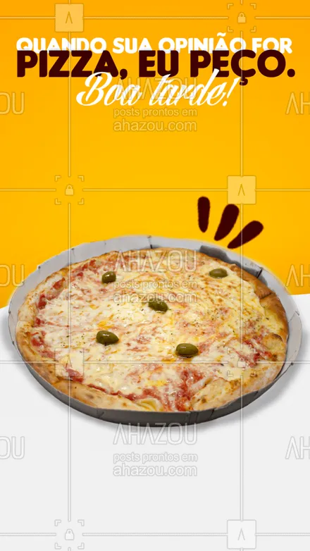 posts, legendas e frases de pizzaria para whatsapp, instagram e facebook: Até lá, peça você mesmo sua pizza e aproveite sua tarde da melhor maneira! 😉😋🍕
#ahazoutaste #pizza  #pizzalife  #pizzalovers  #pizzaria 