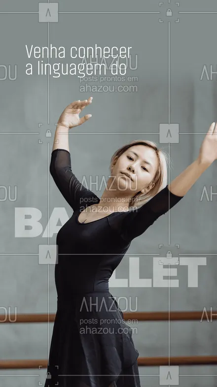 posts, legendas e frases de personal trainer para whatsapp, instagram e facebook: Venha conhecer e se beneficiar dessa linguagem tão linda e expressiva que é o Ballet! Entre em contato para mais informações! #ballet #danca #viverbem #qualidadedevida #bemestar #cuidese #saude #AhazouSaude 