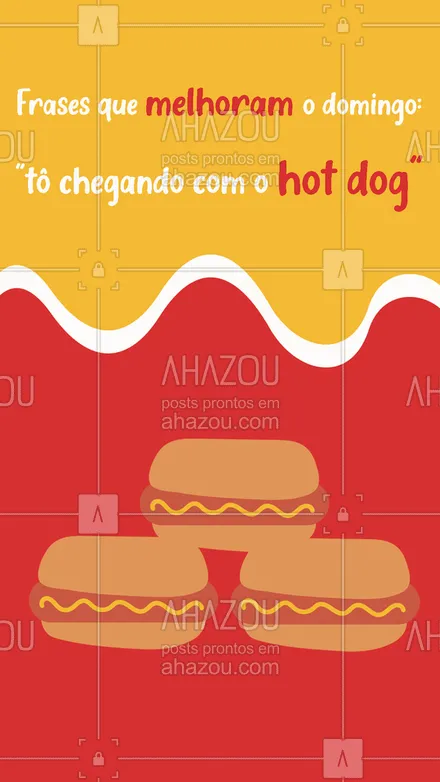 posts, legendas e frases de hot dog  para whatsapp, instagram e facebook: Já marca aqui aquela pessoa que precisa te falar essa frase nesse domingo! 😝🌭
#ahazoutaste #cachorroquente  #food  #hotdog  #hotdoggourmet  #hotdoglovers 