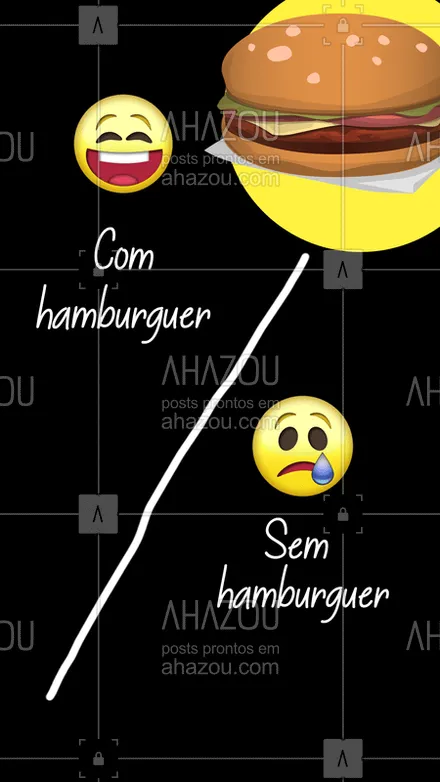 posts, legendas e frases de hamburguer para whatsapp, instagram e facebook: E para fazer o seu dia mais feliz, que tal saborear um hamburguer? #hamburguer #ahazoutaste #hamburgueria