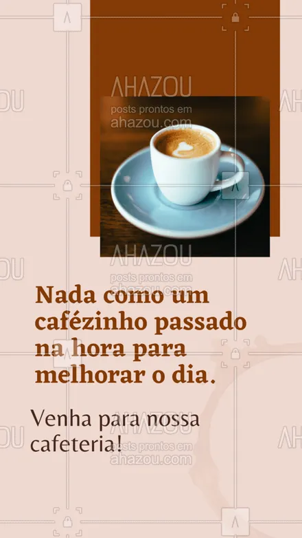 posts, legendas e frases de cafés para whatsapp, instagram e facebook: Quando o assunto é café fresquinho e saboroso, nós entendemos do assunto. Venha para o nosso espaço! ☕ #ahazoutaste #barista #café #cafeteria #coffee
