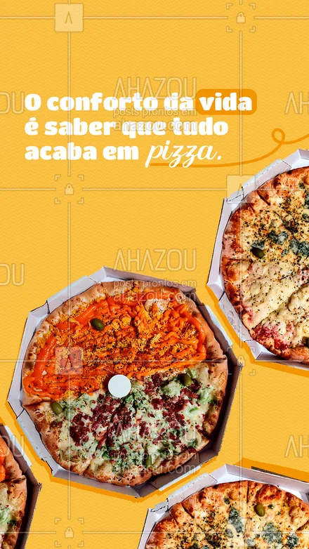 posts, legendas e frases de pizzaria para whatsapp, instagram e facebook: Faça chuva ou faça sol, o importante é saber que a pizza está garantida no final do dia! 🥰🍕
#ahazoutaste #pizza  #pizzalife  #pizzalovers  #pizzaria 