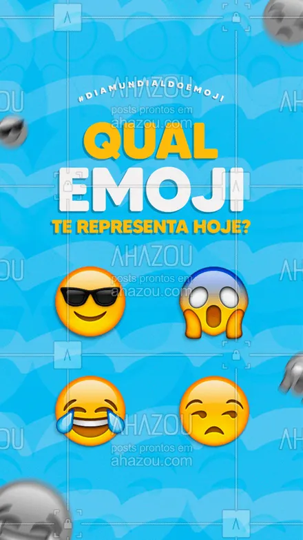 posts, legendas e frases de posts para todos para whatsapp, instagram e facebook: No Dia Mundial do Emoji, qual te representa hoje? ?
#ahazou #motivacionais #emoji #diadoemoji #enquete