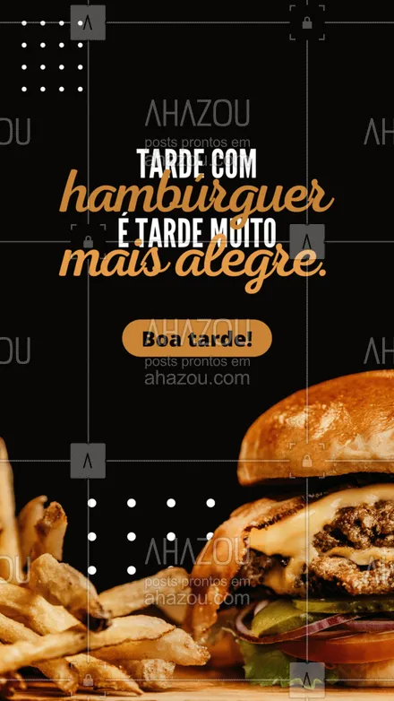 posts, legendas e frases de hamburguer para whatsapp, instagram e facebook: Nada melhor que um hambúrguer delicioso com um refrigerante bem gelado para alegrar o dia. 🍔 #ahazoutaste #artesanal #burger #burgerlovers #hamburgueria #boatarde