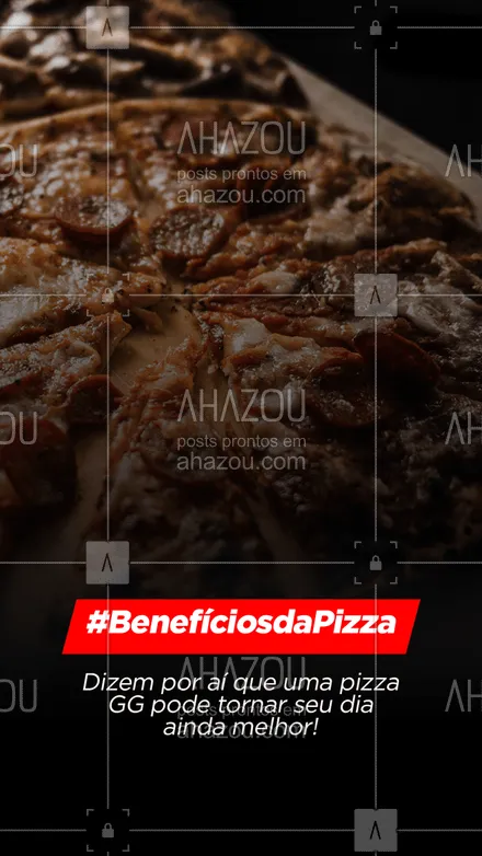 posts, legendas e frases de pizzaria para whatsapp, instagram e facebook: Imagina uma pizza grandona cheia do recheio que você gosta? A pizza tem muitos benefícios e o principal é deixar seu dia ainda melhor! 😉💖🍕
#ahazoutaste #pizza  #pizzalife  #pizzalovers  #pizzaria 