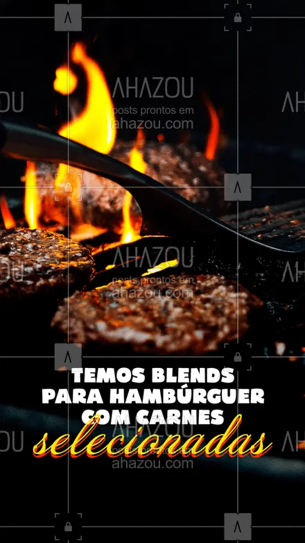 posts, legendas e frases de açougue & churrasco para whatsapp, instagram e facebook: A carne faz toda diferença no seu lanche, por isso escolha sempre as peças certas, aqui você pode contar com a nossa ajuda na escolha e preparação do blend perfeito para o seu hambúrguer ? ?#ahazoutaste  #churrasco #bbq #açougue #barbecue #churrascoterapia #meatlover #hamburguer #artesanal #carne #carneblend #blends #qualidade #selecionadas #sabor #lanche 