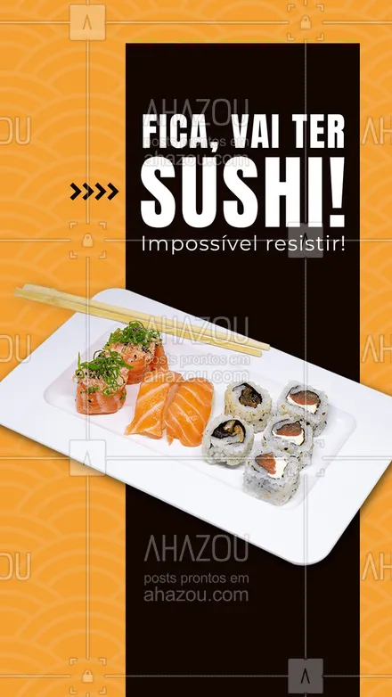 posts, legendas e frases de cozinha japonesa para whatsapp, instagram e facebook: Dinheiro não compra felicidade, mas compra sushi.🥢#ahazoutaste #sushi #japones #felicidade  #comidajaponesa  #japa  #japanesefood  #sushidelivery  #sushilovers  #sushitime 