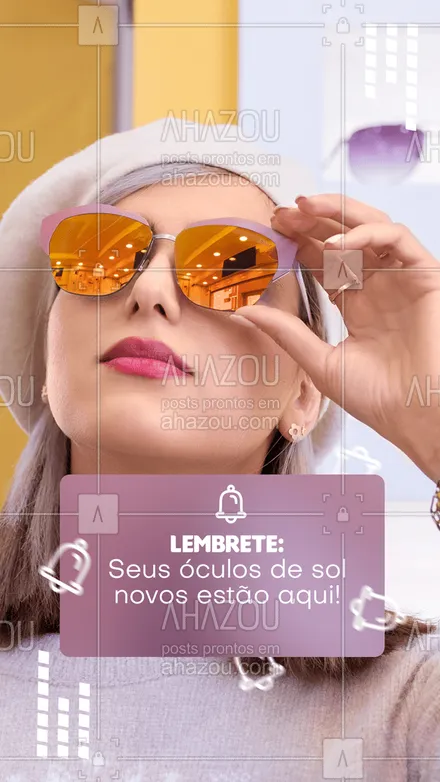 posts, legendas e frases de óticas  para whatsapp, instagram e facebook: As melhores marcas e modelos de óculos de sol você só encontra bem aqui! Venha nos visitar e garanta já o seu! #oculosdesol #oticas #AhazouÓticas #otica #oculos ##modelos #estilo  