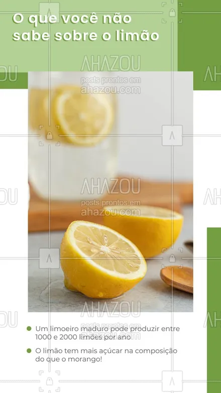 posts, legendas e frases de hortifruti para whatsapp, instagram e facebook:  Além disso, o limão ainda tem 1001 utilidades! ?
#limao #frutas #ahazoutaste  #hortifruti #vidasaudavel #alimentacaosaudavel
