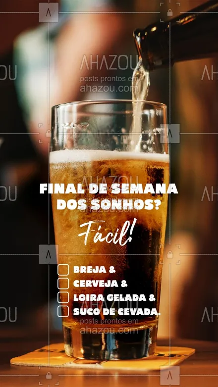 posts, legendas e frases de bares para whatsapp, instagram e facebook: Modo final de semana ativado com sucesso! ✔️ #ahazoutaste  #bar #pub #frases #fimdesemana #cerveja #motivacional #cervejagelada #finaldesemana #cervejinha