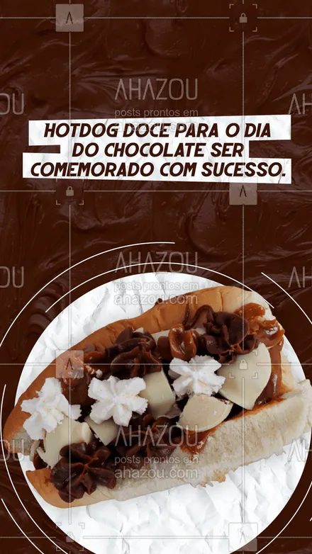 posts, legendas e frases de hot dog  para whatsapp, instagram e facebook: Aqui você tem opções doce de hotdog para comemorar o Dia do Chocolate.
Experimente, é muito gostoso e você vai se apaixonar. Pode confiar.

#ahazoutaste #hotdog  #hotdoggourmet  #food  #cachorroquente #diadochocolate #hotdogdoce