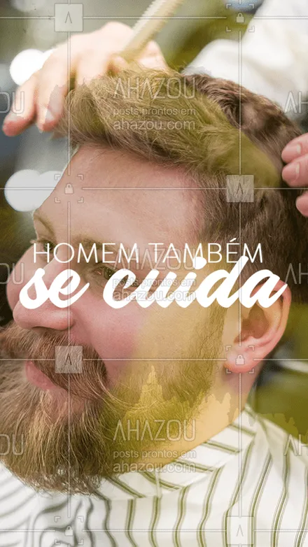 posts, legendas e frases de barbearia para whatsapp, instagram e facebook: Homem charmoso é o homem que se cuida!
Fim de semana já está batendo na porta, já agendou seu horário?
#AhazouBeauty  #barbeirosbrasil #barbeiro #barberShop #barber