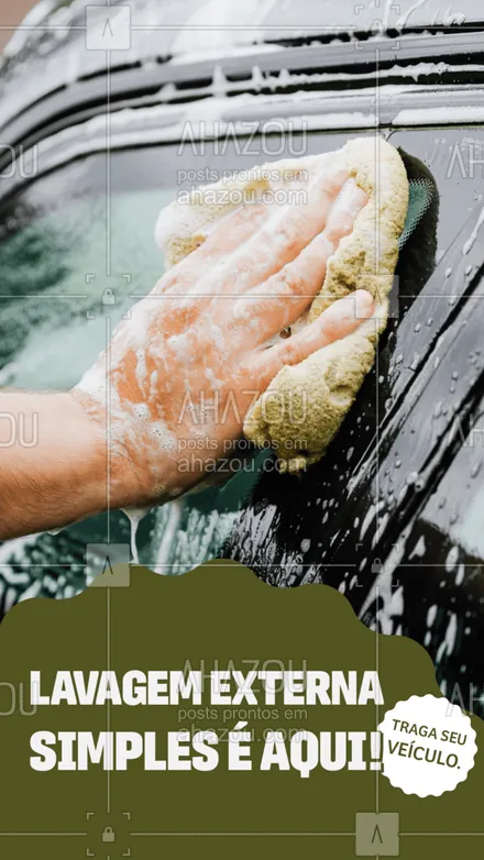 posts, legendas e frases de estética automotiva & lavajato para whatsapp, instagram e facebook: Não ande por aí com o carro sujo! Traga ele para uma limpeza externa!
#AhazouAuto #lavajato #carros  #limpezadecarros #esteticaautomotiva