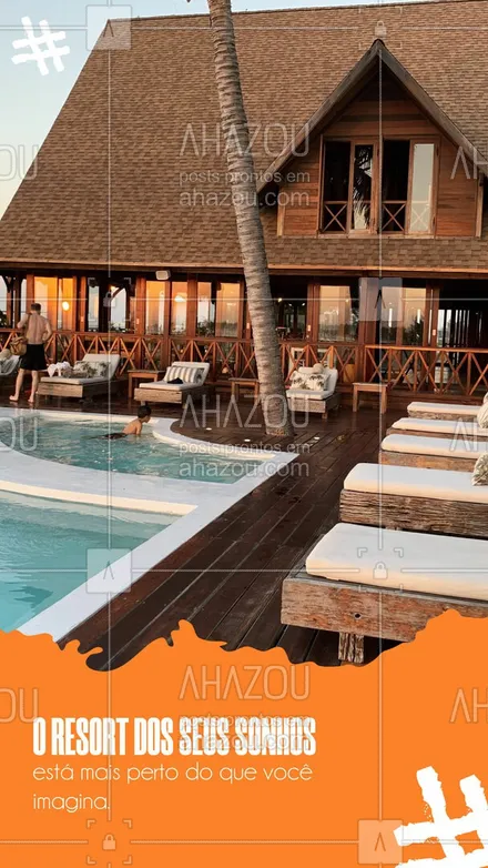 posts, legendas e frases de agências & agentes de viagem para whatsapp, instagram e facebook: Que tal conferir nossos pacotes de viagem e conhecer o resort dos seus sonhos?
#Resort #AhazouTravel #Viagem #AhazouTravel 