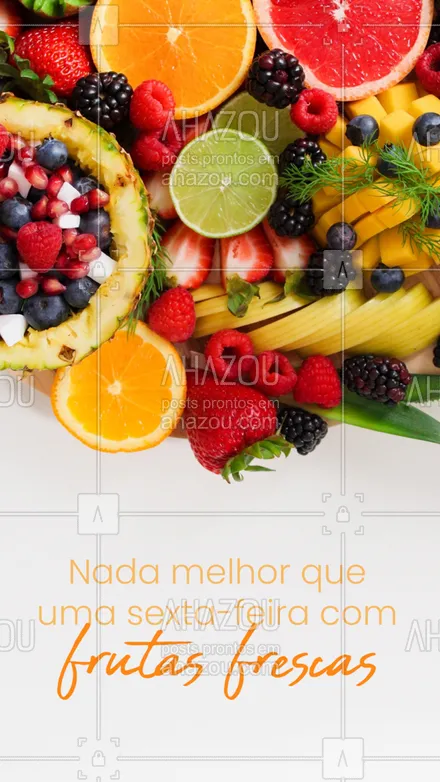 posts, legendas e frases de hortifruti para whatsapp, instagram e facebook: Hoje é dia de frutas fresquinhas! Estamos te esperando ? #ahazoutaste  #frutas #vidasaudavel #qualidade #hortifruti #organic #alimentacaosaudavel