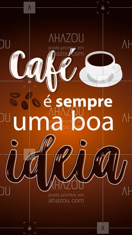 posts, legendas e frases de cafés para whatsapp, instagram e facebook: Seja para começar, continuar ou terminar o dia, café é sempre uma boa ideia! ?☕ 
#Café #Cafelovers #ahazoutaste  #coffee #coffeelife