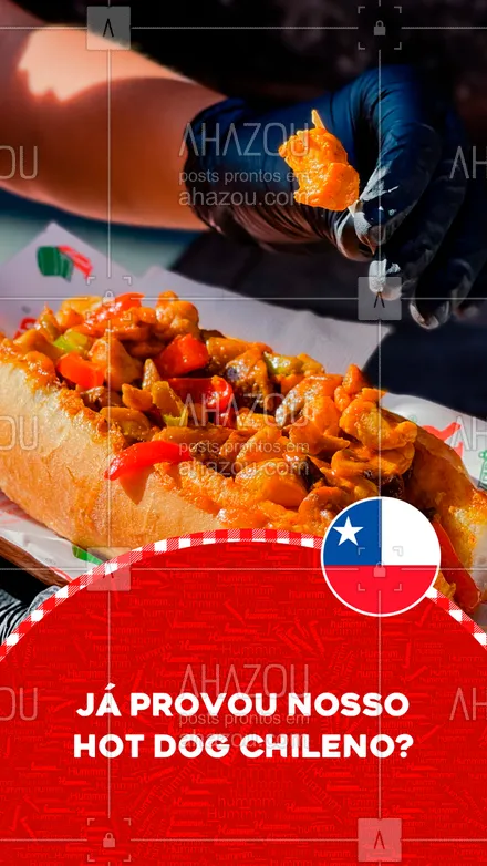 posts, legendas e frases de hot dog  para whatsapp, instagram e facebook: Para os apaixonados em guacamole e linguiça parrilla, aqui vai nosso hot dog chileno! Não passe mais vontade, peça já o seu!
#ahazoutaste #cachorroquente  #food  #hotdog  #hotdoggourmet  #hotdoglovers 