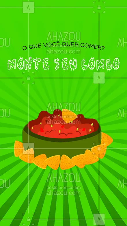 posts, legendas e frases de cozinha mexicana para whatsapp, instagram e facebook: Aqui você escolhe apenas o que você quer comer! Monte o seu combo! #comidamexicana #cozinhamexicana #vivamexico #ahazoutaste #texmex #nachos #combo #combos #monteseucombo