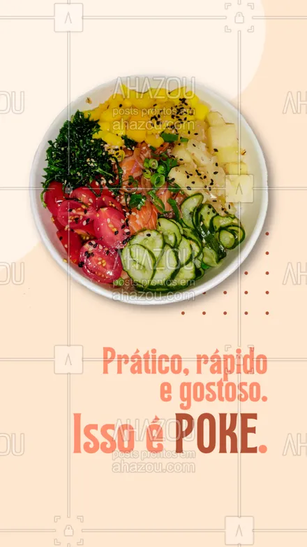 posts, legendas e frases de comidas variadas para whatsapp, instagram e facebook: 👉 Onde estão os amantes de poke? 

Deixe o fogão de lado, peça o seu poke e aproveite para maratonar a sua série favorita. 😉

📲 Faça o seu pedido: (inserir apps e/ou WhatsApp)

#ahazoutaste