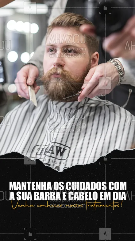 posts, legendas e frases de barbearia para whatsapp, instagram e facebook: Nós temos diversos tratamentos para barba e cabelo.
Venha conhecer.
Entre em contato e agende o seu horário!
#AhazouBeauty #barba  #barbearia  #barbeiro  #barbeiromoderno  #barbeirosbrasil  #barber  #barberLife  #barberShop  #brasilbarbers  #barbershop  #cuidadoscomabarba 