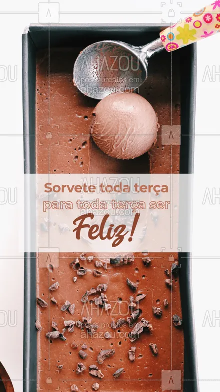 posts, legendas e frases de gelados & açaiteria para whatsapp, instagram e facebook: Não tem terça que fique triste depois daquele sorvetinho maroto! 🥰😋🍨
#ahazoutaste #açaí  #açaíteria  #gelados  #cupuaçú  #icecream  #sorvete  #sorveteria 