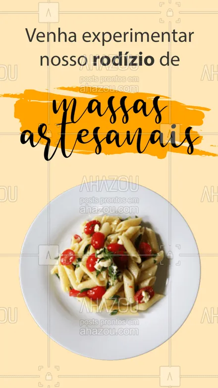 posts, legendas e frases de cozinha italiana para whatsapp, instagram e facebook: É uma variedade de sabores inconfundíveis! ? #rodízio #massas #ahazoutaste #artesanal #pasta #comidaitaliana