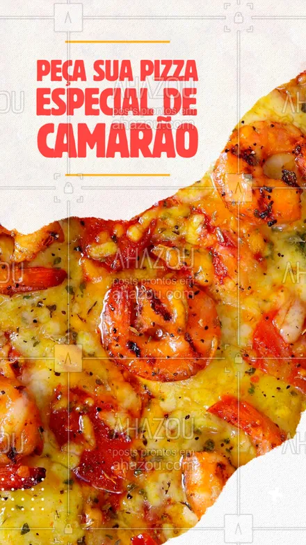 posts, legendas e frases de pizzaria para whatsapp, instagram e facebook: Camarão fresco chegando na sua casa para você se deliciar ? nossa pizza de camarão vem super recheada e é ideal para você que ama esse fruto do mar ? #ahazoutaste  #pizzaria #pizza #camarão #pizzadecamarão #pizzalovers