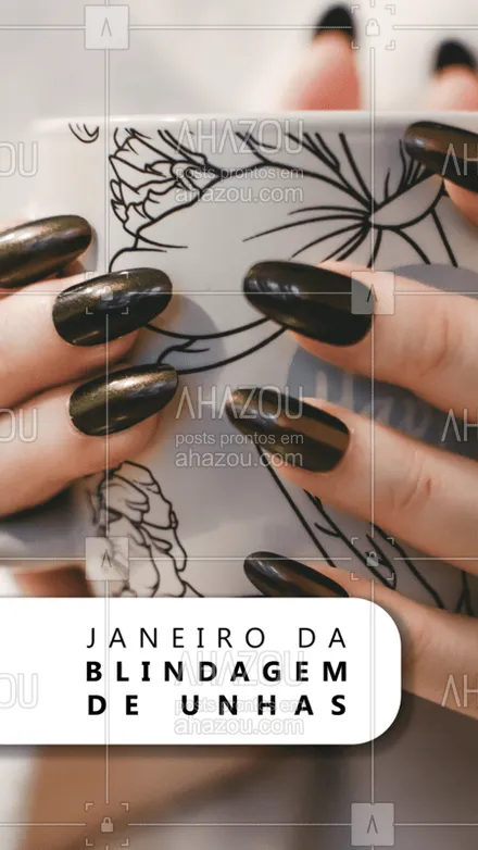posts, legendas e frases de manicure & pedicure para whatsapp, instagram e facebook: Janeiro é mês de RENOVAÇÃO!! Venha renovar suas unhas ? #unha #ahazou #janeiro #manicure