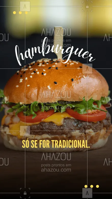 posts, legendas e frases de hamburguer para whatsapp, instagram e facebook: Se você gosta de hambúrguer, então já sabe qual é o melhor. Já fez o seu pedido? #ahazoutaste #hamburgueria #hamburger #burgerlovers #burger #hamburguertradicional

