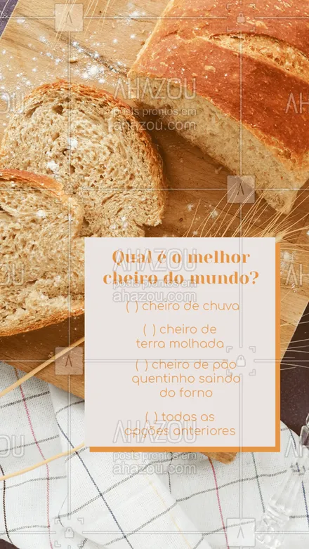 posts, legendas e frases de padaria para whatsapp, instagram e facebook: Com certeza o nosso voto vai no cheiro de pão quentinho! 🤤🥰
#paoquentinho #padaria #ahazoutaste  #padariaartesanal  #panificadora  #bakery 
