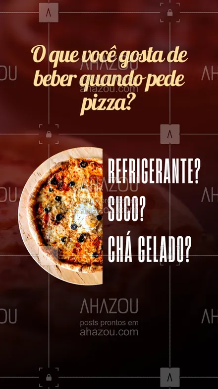 posts, legendas e frases de pizzaria para whatsapp, instagram e facebook: Gostos diferentes para o sabor de pizza, também implicam em gostos diferentes para bebidas. Estamos curiosos, o que você bebe quando pede pizza? Comenta aqui embaixo!


#ahazoutaste #pizzaria  #pizzalovers  #pizzalife  #pizza 