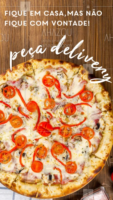 posts, legendas e frases de pizzaria para whatsapp, instagram e facebook: Bateu aquela vontade de comer uma pizza? Não fique na vontade, peça pela whats e entregamos para você!

#pizza #ahazoutaste #delivery #quarentena