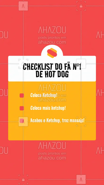 posts, legendas e frases de hot dog  para whatsapp, instagram e facebook: Tô achando que você é o fã número 1 de outra coisa.  🤣
#ahazoutaste #enquete #ketchup #cachorroquente #hotdog 