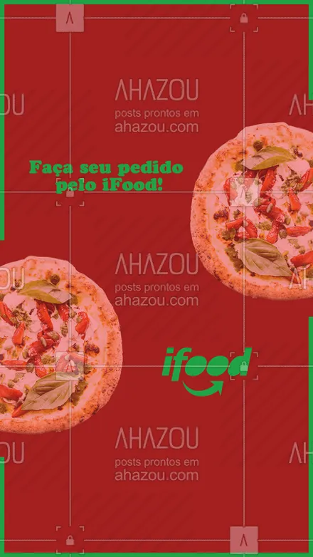 posts, legendas e frases de pizzaria para whatsapp, instagram e facebook: Nós estamos no iFood! Faça seu pedido pelo app ? #ifood #ahazou #comida #alimentaçao