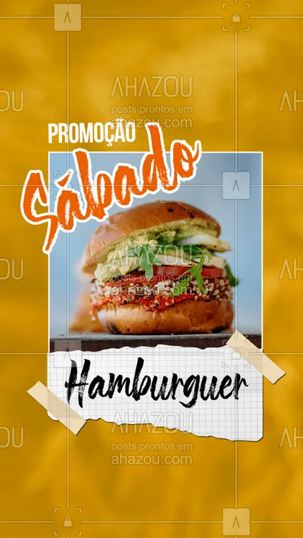 posts, legendas e frases de hamburguer para whatsapp, instagram e facebook: Hoje é Sábado e tem promoção especial pra vocês! Hambúrguer por apenas XXX 

Comece o fim de semana com essa delícia! ? #hamburguer #ahazoutaste #promoção #hamburgueria