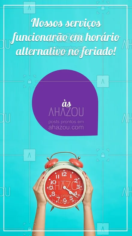 posts, legendas e frases de posts para todos para whatsapp, instagram e facebook: Programe-se e agende seu horário.  #ahazou #feriado