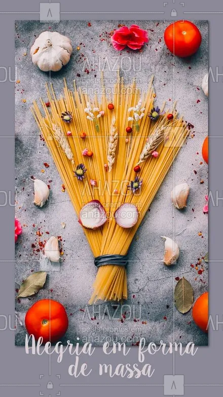 posts, legendas e frases de cozinha italiana para whatsapp, instagram e facebook: Quem também ama uma boa massa? Comente aqui a sua favorita! #alimentacao #ahazou #massa #enquete