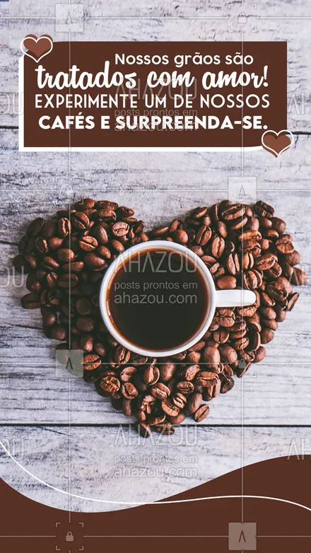 posts, legendas e frases de cafés para whatsapp, instagram e facebook: Seu dia vai ficar ótimo depois de provar o nosso café, nós garantimos! #ahazoutaste #barista  #cafeteria  #café  #coffee  #coffeelife 