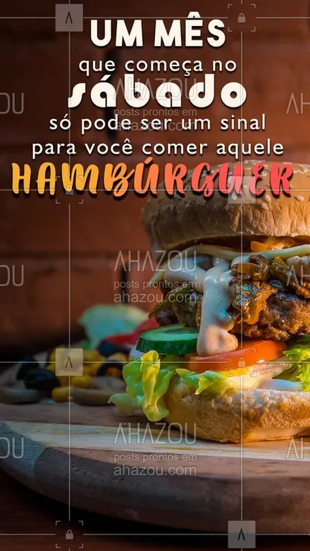 posts, legendas e frases de hamburguer para whatsapp, instagram e facebook: Vai deixar esse sinal passar?  ??? Vem comer hambúrguer! ? #burger #hamburguer #ahazou #fevereiro #bandbeauty