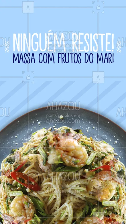 posts, legendas e frases de peixes & frutos do mar para whatsapp, instagram e facebook: Peça o seu! 🤤
#ahazoutaste #foodlovers  #delivery  #frutosdomar  #instafood #massa #macarrão 