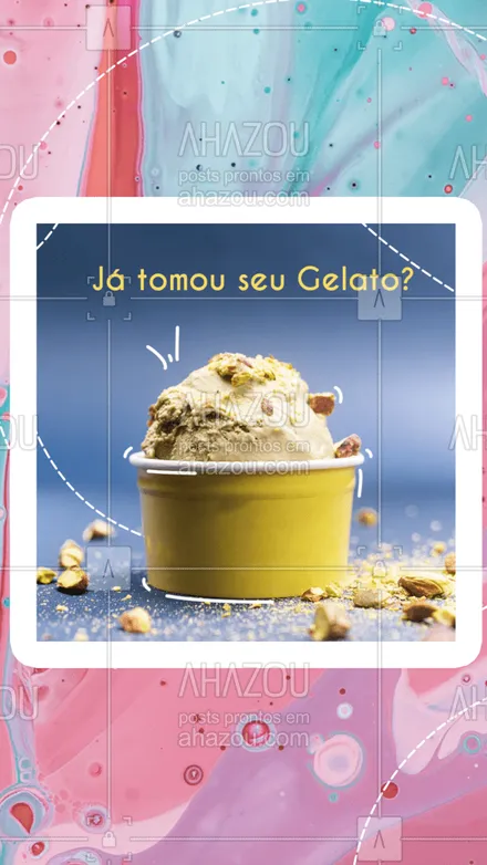 posts, legendas e frases de gelados & açaiteria para whatsapp, instagram e facebook: Se não tomou, peça já o seu! Entregamos o seu sabor favorito no conforto do seu lar! 
#ahazoutaste #gelato  #sorvete #sorveteria #açaíteria #icecream #gelados