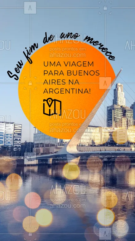 posts, legendas e frases de agências & agentes de viagem para whatsapp, instagram e facebook: Venha conhecer nossos pacotes para o seu fim de ano inesquecível, na Argentina! #AhazouTravel #agentedeviagens  #viagem  #viagens  #viajar 