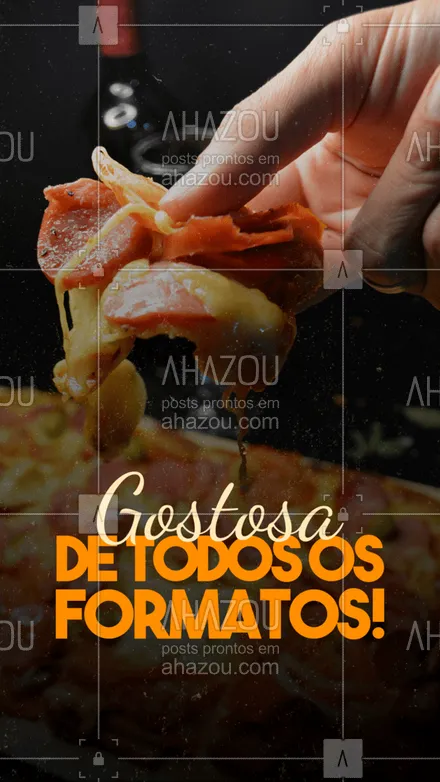 posts, legendas e frases de pizzaria para whatsapp, instagram e facebook: E aí, vai resistir a uma pizza quadrada? #pizza #pizzaquadrada #ahazoutaste #pizzaria #pizzalife #pizzalovers  