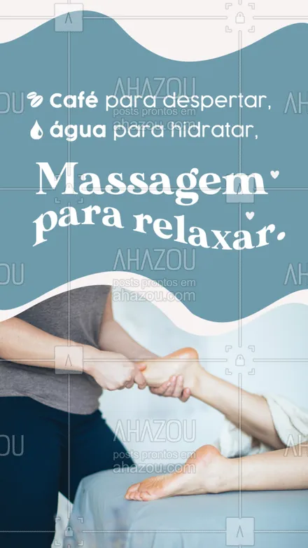 posts, legendas e frases de massoterapia para whatsapp, instagram e facebook: Precisando relaxar o corpo e a mente? Agende a sua massagem aqui com a gente! 🥰💖
#AhazouSaude #massoterapeuta  #massagem  #massoterapia  #quickmassage  #relax 