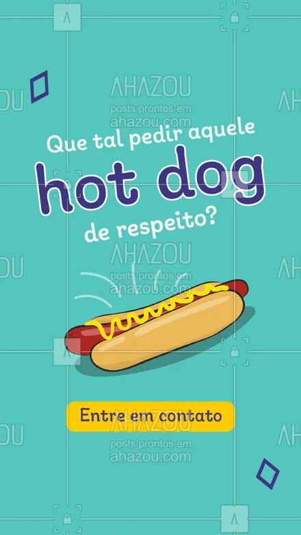 posts, legendas e frases de hot dog  para whatsapp, instagram e facebook: Para matar a sua fome vem de dog no capricho?. Entre em contato e peça logo o seu! #hotdog #hotdoglovers #hotdoggourmet #ahazoutaste #cachorroquente #food