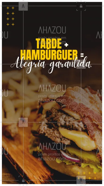 posts, legendas e frases de hamburguer para whatsapp, instagram e facebook: Um momento mais especial é quando o hambúrguer chega e você pode aproveitar bons momentos ao lado dele. 🍔 #ahazoutaste #artesanal #burger #burgerlovers #hamburgueria #boatarde