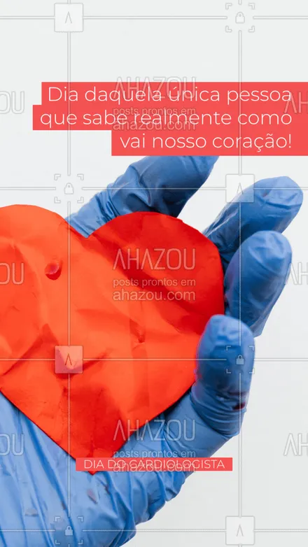 posts, legendas e frases de assuntos variados de Saúde e Bem-Estar para whatsapp, instagram e facebook: Estamos aqui para desejar nosso parabéns aos profissionais da cardiologia! Feliz dia para vocês!
#Cardiologista #AhazouSaude #Dia #AhazouSaude 