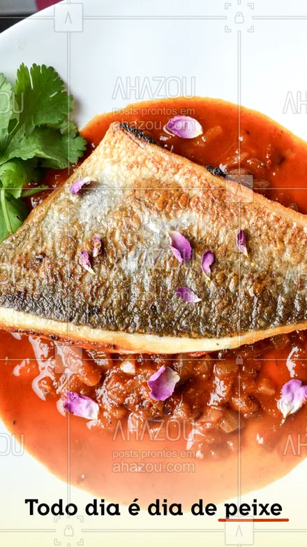 posts, legendas e frases de assuntos variados de gastronomia para whatsapp, instagram e facebook: Uma variedade de pratos e uma explosão de sabores! #peixe #ahazoutaste #frutosdomar