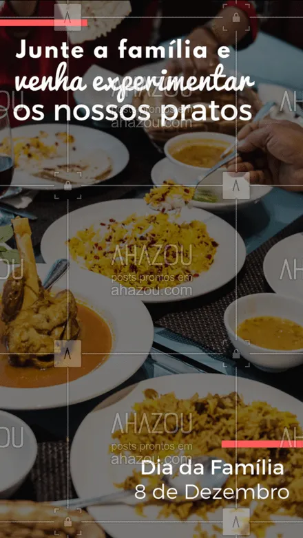 posts, legendas e frases de assuntos variados de gastronomia para whatsapp, instagram e facebook: #stories #ahazou #diadafamilia